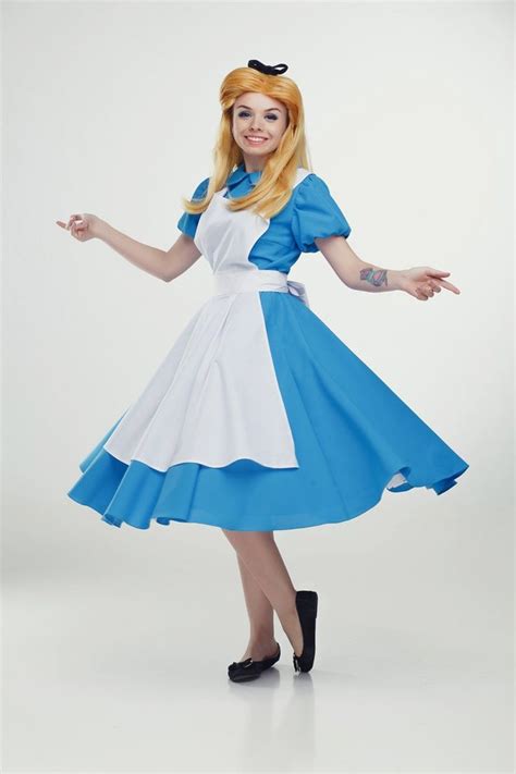 alice in a blue dress